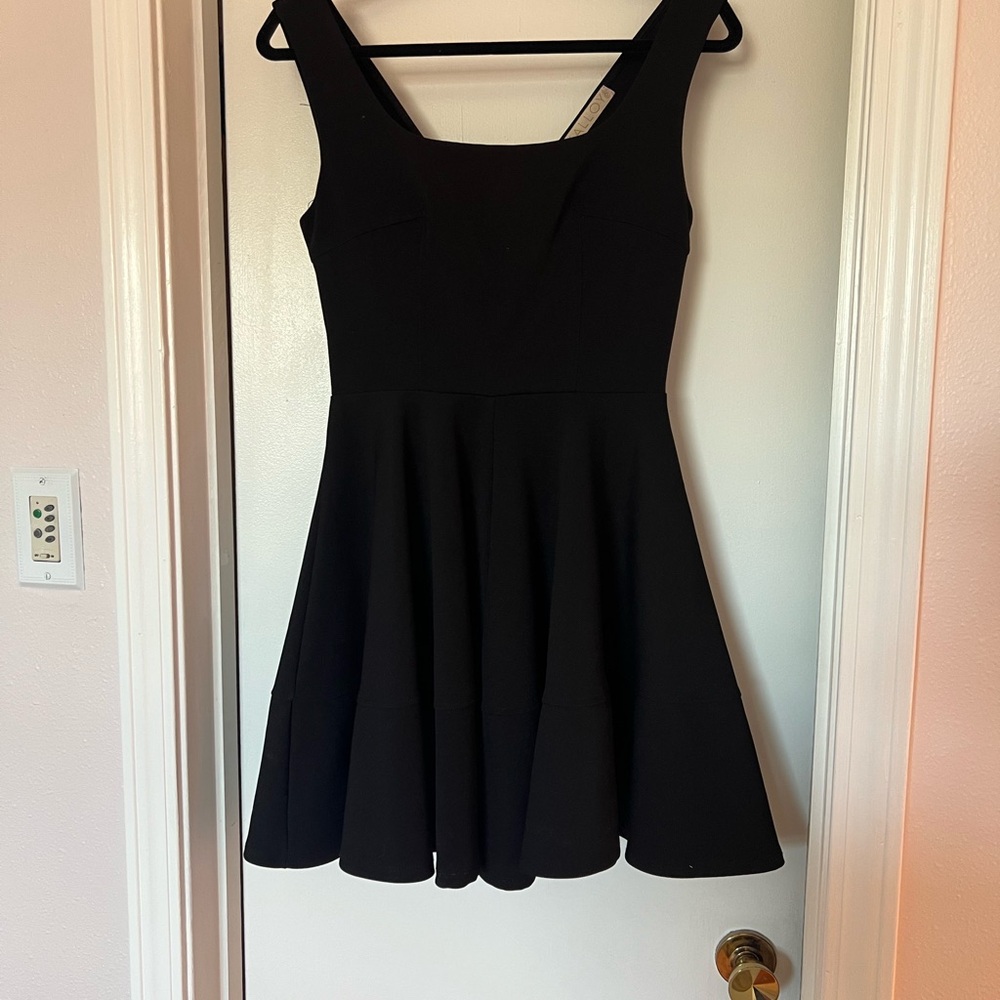 ALLOY Chic Black Flared Mini Dress